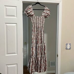Tory Burch Printed cotton-blend maxi dress
